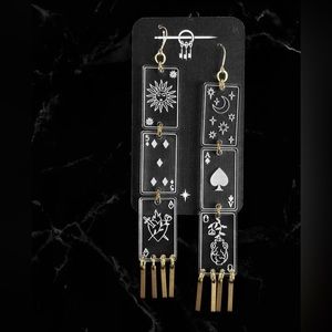 While Odin Sleeps Phantom Cardistry Earrings